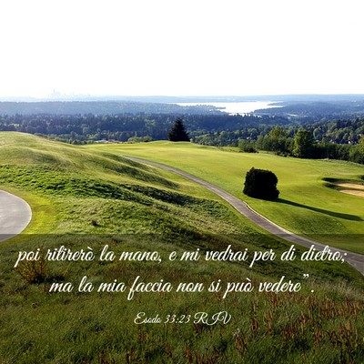 Picture 03 - Esodo 33:23 RIV - poi ritirerò la mano, e mi vedrai per di dietro; - Bible Verse Picture
