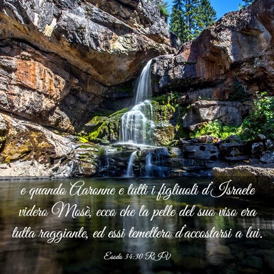 Picture 03 - Esodo 34:30 RIV - e quando Aaronne e tutti i figliuoli d’Israele - Bible Verse Picture