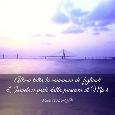 Picture 03 - Esodo 35:20 RIV - Allora tutta la raunanza de’ figliuoli - Bible Verse Picture