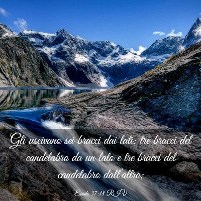 Picture 03 - Esodo 37:18 RIV - Gli uscivano sei bracci dai lati: tre bracci del - Bible Verse Picture
