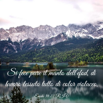 Picture 03 - Esodo 39:22 RIV - Si fece pure il manto dell’efod, di lavoro - Bible Verse Picture