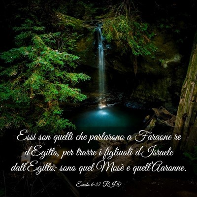 Picture 03 - Esodo 6:27 RIV - Essi son quelli che parlarono a Faraone re - Bible Verse Picture