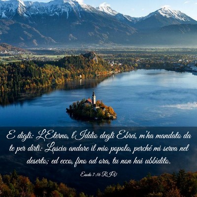 Picture 03 - Esodo 7:16 RIV - E digli: L’Eterno, l’Iddio degli Ebrei, - Bible Verse Picture