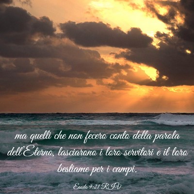 Picture 03 - Esodo 9:21 RIV - ma quelli che non fecero conto della parola - Bible Verse Picture