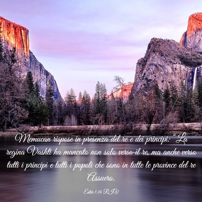 Picture 03 - Ester 1:16 RIV - Memucan rispose in presenza del re e dei - Bible Verse Picture