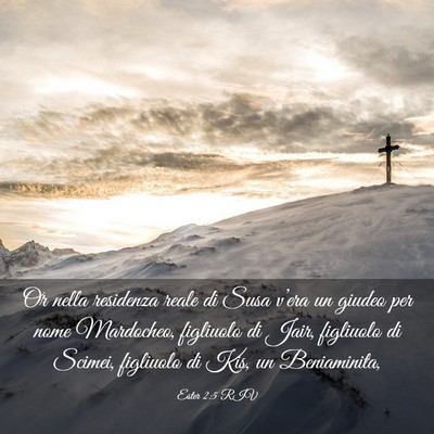 Picture 03 - Ester 2:5 RIV - Or nella residenza reale di Susa v’era un - Bible Verse Picture