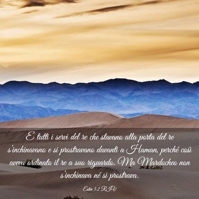 Picture 03 - Ester 3:2 RIV - E tutti i servi del re che stavano alla porta del - Bible Verse Picture