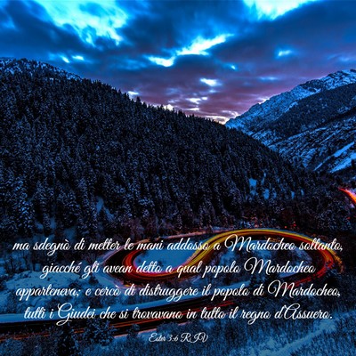 Picture 03 - Ester 3:6 RIV - ma sdegnò di metter le mani addosso a Mardocheo - Bible Verse Picture