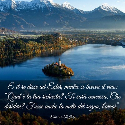 Picture 03 - Ester 5:6 RIV - E il re disse ad Ester, mentre si beveva il vino: - Bible Verse Picture
