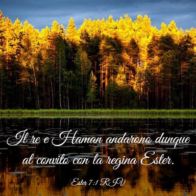 Picture 03 - Ester 7:1 RIV - Il re e Haman andarono dunque al convito con la - Bible Verse Picture