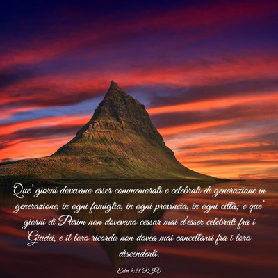 Picture 03 - Ester 9:28 RIV - Que’ giorni dovevano esser commemorati e - Bible Verse Picture