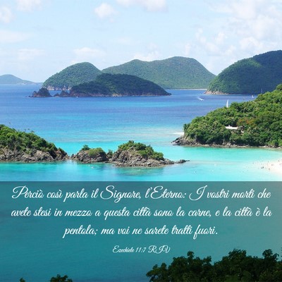 Picture 03 - Ezechiele 11:7 RIV - Perciò così parla il Signore, l’Eterno: I - Bible Verse Picture