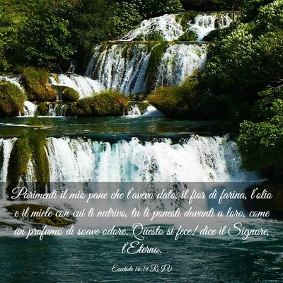 Picture 03 - Ezechiele 16:19 RIV - Parimenti il mio pane che t’avevo dato, il fior - Bible Verse Picture