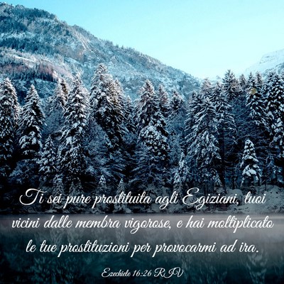 Picture 03 - Ezechiele 16:26 RIV - Ti sei pure prostituita agli Egiziani, tuoi - Bible Verse Picture
