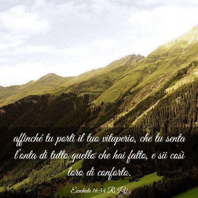 Picture 03 - Ezechiele 16:54 RIV - affinché tu porti il tuo vituperio, che tu senta - Bible Verse Picture
