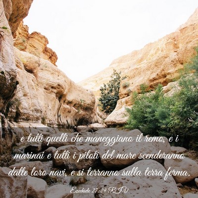 Picture 03 - Ezechiele 27:29 RIV - e tutti quelli che maneggiano il remo, e i - Bible Verse Picture