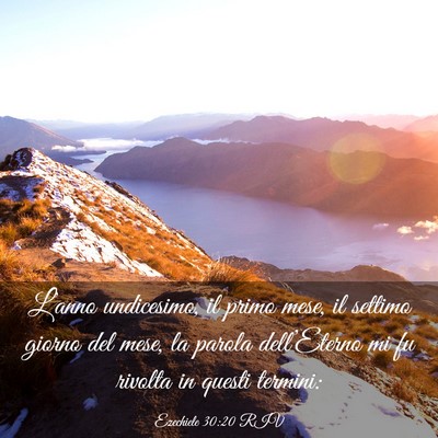 Picture 03 - Ezechiele 30:20 RIV - L’anno undicesimo, il primo mese, il settimo - Bible Verse Picture