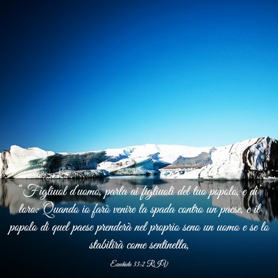 Picture 03 - Ezechiele 33:2 RIV - “Figliuol d’uomo, parla ai figliuoli del tuo - Bible Verse Picture