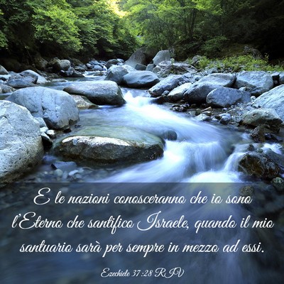 Picture 03 - Ezechiele 37:28 RIV - E le nazioni conosceranno che io sono l’Eterno - Bible Verse Picture