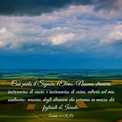 Picture 03 - Ezechiele 44:9 RIV - Così parla il Signore, l’Eterno: Nessuno - Bible Verse Picture