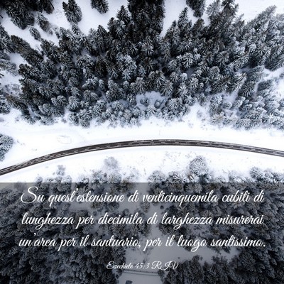 Picture 03 - Ezechiele 45:3 RIV - Su quest’estensione di venticinquemila cubiti - Bible Verse Picture