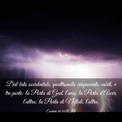 Picture 03 - Ezechiele 48:34 RIV - Dal lato occidentale, quattromila cinquecento - Bible Verse Picture