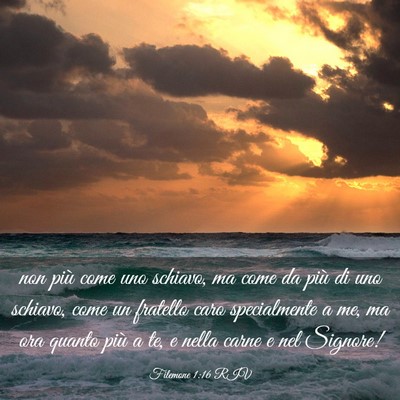 Picture 03 - Filemone 1:16 RIV - non più come uno schiavo, ma come da più di uno - Bible Verse Picture
