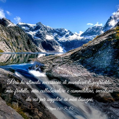 Picture 03 - Filippesi 2:25 RIV - Però ho stimato necessario di mandarvi - Bible Verse Picture