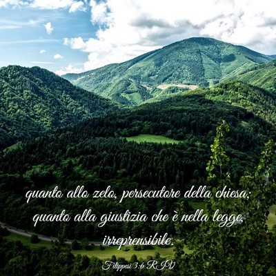 Picture 03 - Filippesi 3:6 RIV - quanto allo zelo, persecutore della chiesa; - Bible Verse Picture