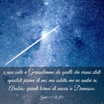 Picture 03 - Galati 1:17 RIV - e non salii a Gerusalemme da quelli che erano - Bible Verse Picture