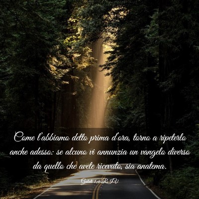 Picture 03 - Galati 1:9 RIV - Come l’abbiamo detto prima d’ora, torno a - Bible Verse Picture