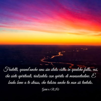 Picture 03 - Galati 6:1 RIV - Fratelli, quand’anche uno sia stato còlto in - Bible Verse Picture