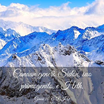 Picture 03 - Genesi 10:15 RIV - Canaan generò Sidon, suo primogenito, e - Bible Verse Picture