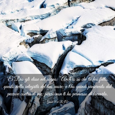 Picture 03 - Genesi 20:6 RIV - E Dio gli disse nel sogno: “Anch’io so che tu - Bible Verse Picture