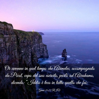 Picture 03 - Genesi 21:22 RIV - Or avvenne in quel tempo che Abimelec, - Bible Verse Picture