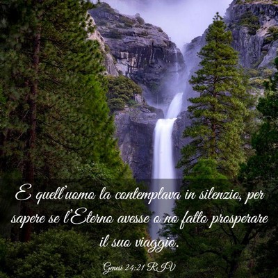 Picture 03 - Genesi 24:21 RIV - E quell’uomo la contemplava in silenzio, per - Bible Verse Picture