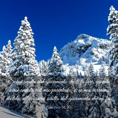 Picture 03 - Genesi 24:41 RIV - Sarai sciolto dal giuramento che ti fo fare, - Bible Verse Picture