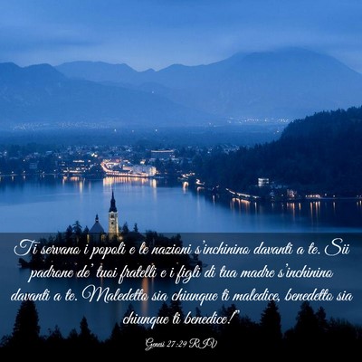 Picture 03 - Genesi 27:29 RIV - Ti servano i popoli e le nazioni s’inchinino - Bible Verse Picture