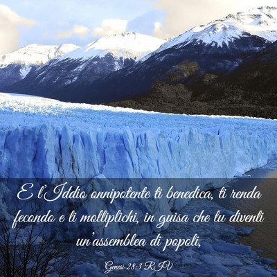 Picture 03 - Genesi 28:3 RIV - E l’Iddio onnipotente ti benedica, ti renda - Bible Verse Picture