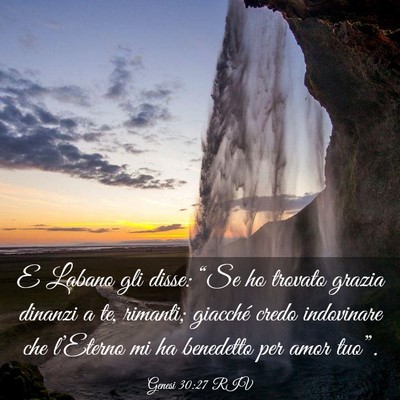 Picture 03 - Genesi 30:27 RIV - E Labano gli disse: “Se ho trovato grazia - Bible Verse Picture