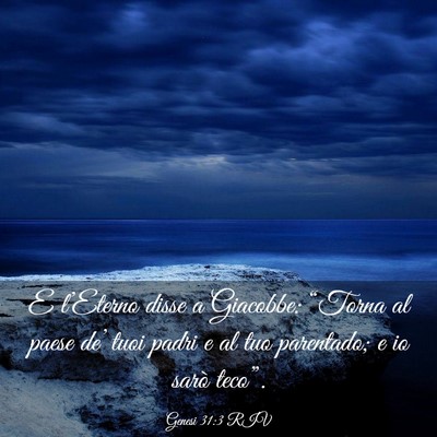 Picture 03 - Genesi 31:3 RIV - E l’Eterno disse a Giacobbe: “Torna al paese - Bible Verse Picture