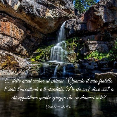 Picture 03 - Genesi 32:17 RIV - E dette quest’ordine al primo: “Quando il mio - Bible Verse Picture