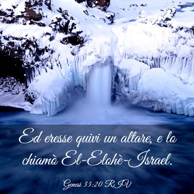 Picture 03 - Genesi 33:20 RIV - Ed eresse quivi un altare, e lo chiamò - Bible Verse Picture