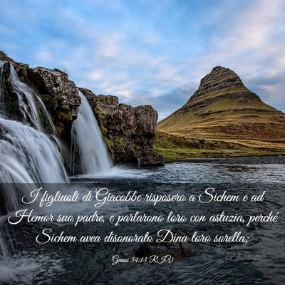 Picture 03 - Genesi 34:13 RIV - I figliuoli di Giacobbe risposero a Sichem e ad - Bible Verse Picture