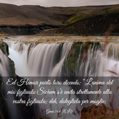 Picture 03 - Genesi 34:8 RIV - Ed Hemor parlò loro dicendo: “L’anima del - Bible Verse Picture