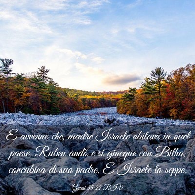 Picture 03 - Genesi 35:22 RIV - E avvenne che, mentre Israele abitava in quel - Bible Verse Picture