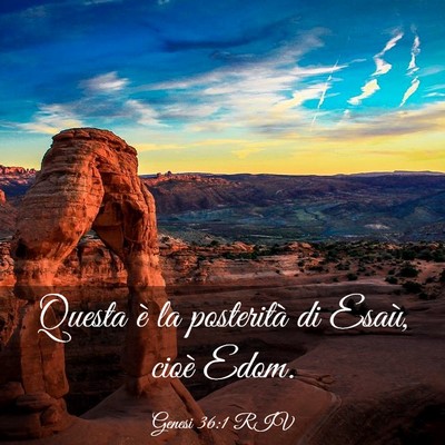 Picture 03 - Genesi 36:1 RIV - Questa è la posterità di Esaù, cioè - Bible Verse Picture