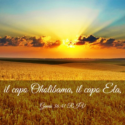 Picture 03 - Genesi 36:41 RIV - il capo Oholibama, il capo - Bible Verse Picture