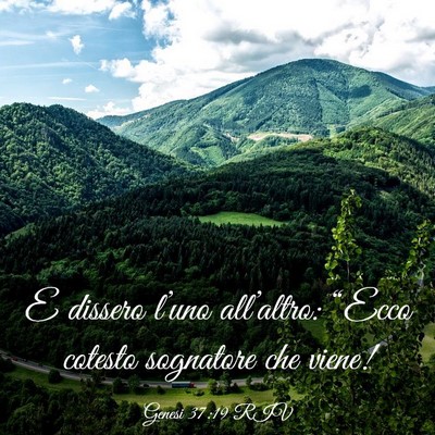 Picture 03 - Genesi 37:19 RIV - E dissero l’uno all’altro: “Ecco cotesto - Bible Verse Picture