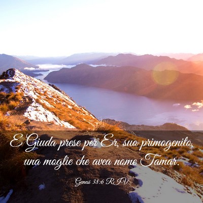 Picture 03 - Genesi 38:6 RIV - E Giuda prese per Er, suo primogenito, una moglie - Bible Verse Picture